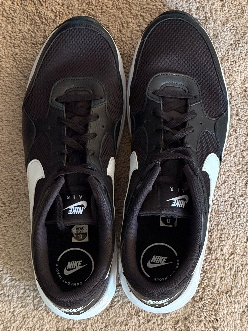 Nike Men's Air Max SC Shoes Black/White Size 13 - Picture 2 of 8